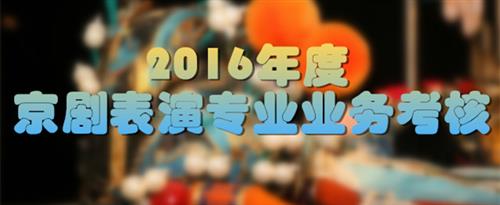 日逼色精乱情簧片国家京剧院2016年度京剧表演专业业务考...